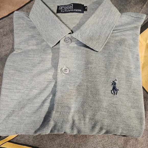 RALPH LAUREN POLO SHIRT MDEDIUM ,GREY. - Picture 1 of 3